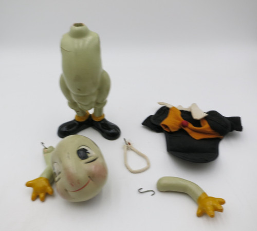 ANTQ JIMINEY CRICKET COMPOSTION FIGURE REPAIR DISNEY PRODUCTIONS KNICKERBOCKER