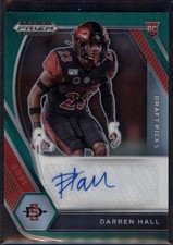 2021 Panini Prizm Draft Picks #DPA-DHA Darren Hall Draft Picks Auto Green