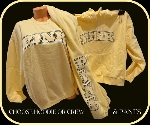 UNDERCOVER Giacca con cappuccio Victorias Secret rosa nuova con etichetta pullover o zip felpa e joggers XS