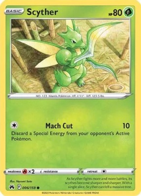 Scyther - 006/159 - Common - Near Mint