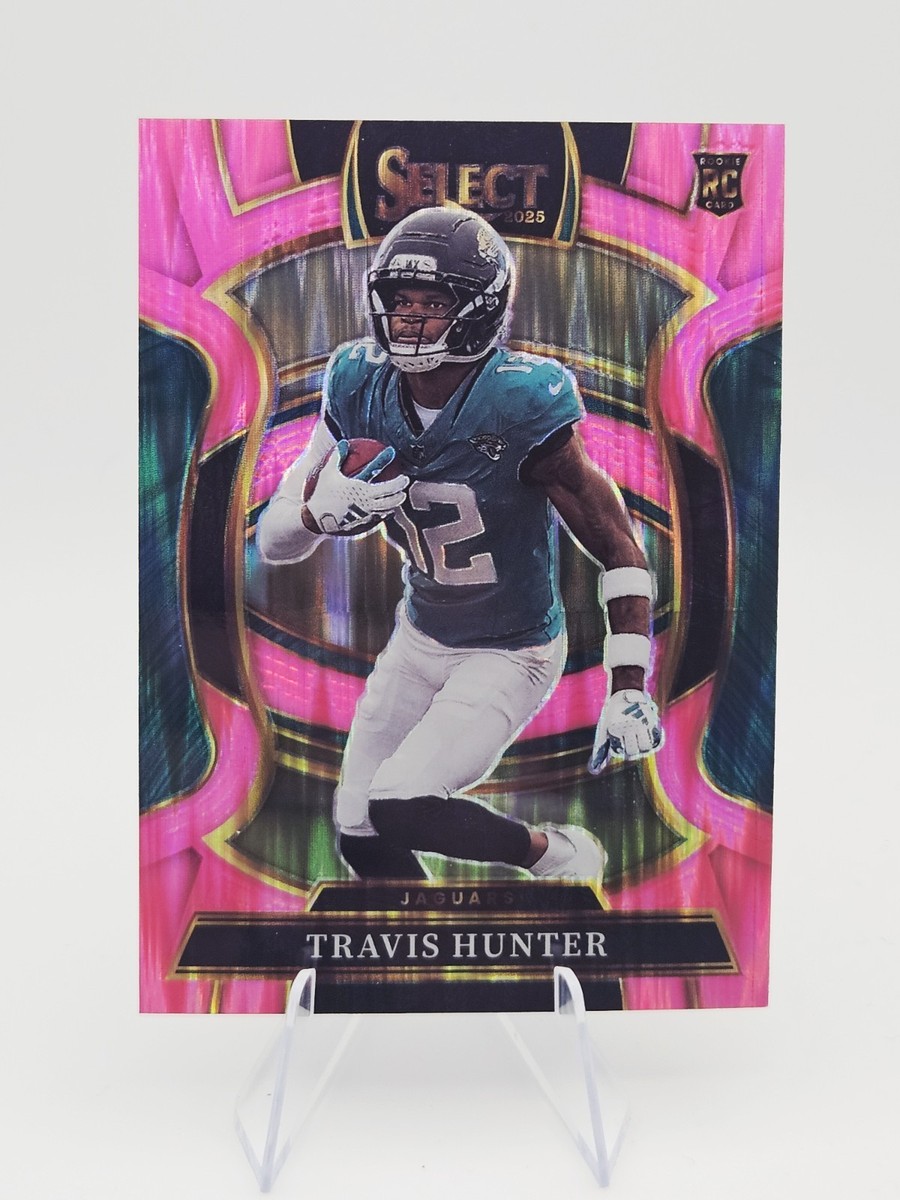 2025 Panini Select - Concourse Travis Hunter #28 Pink Shock Prizm