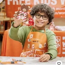 Home Depot Teddy Bear Ornament Kids Workshop Kit Pin Included November 2025 NEW!