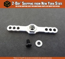 CNC Aluminum Double-Sided Servo Horns (silver)