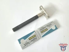 Classic Men’s Traditional Double Edge Chrome Shaving Safety Razor +Box 10 Blades