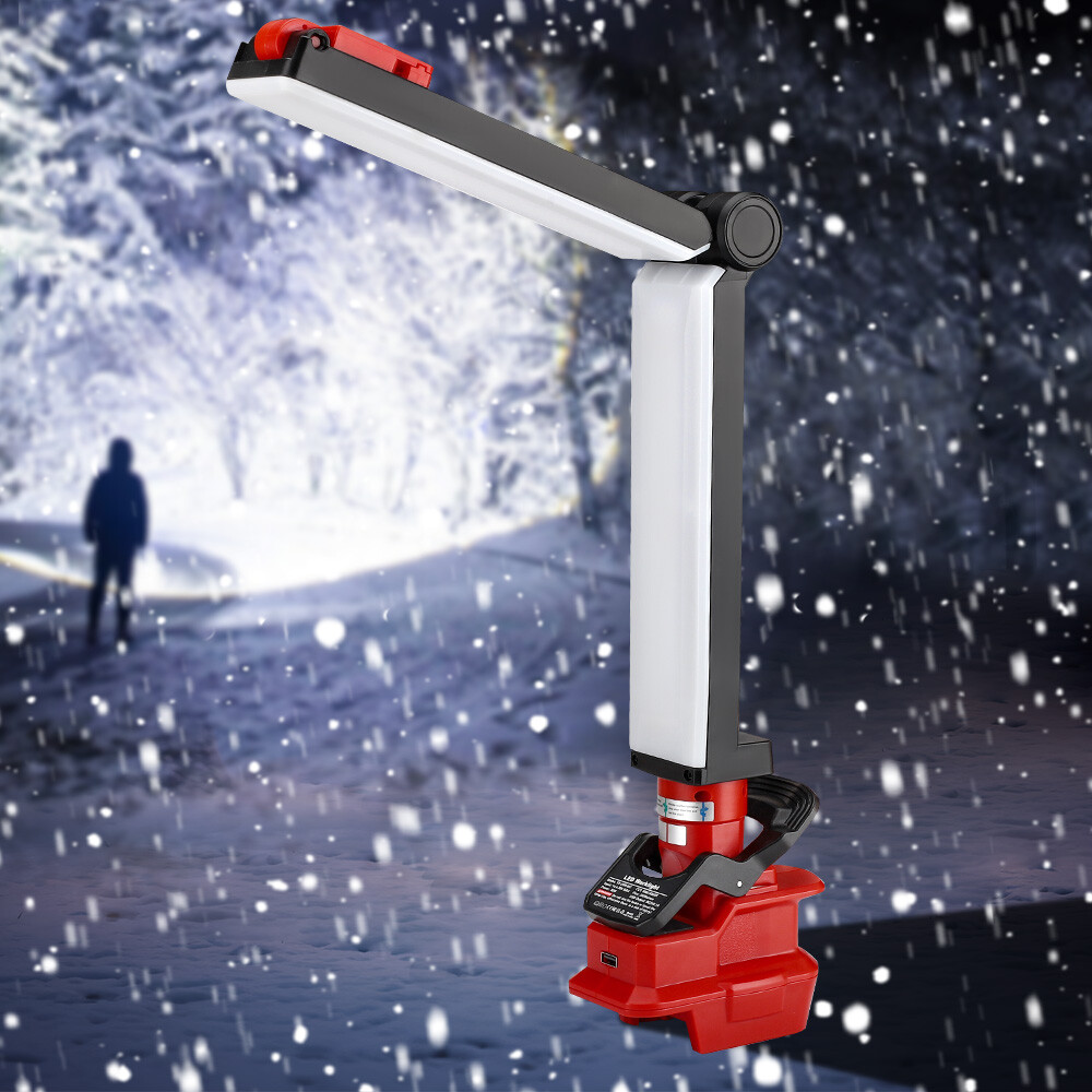 2400LM LED Camping Lantern for Milwaukee m18 Battery 30W LED Work Light Outdoor