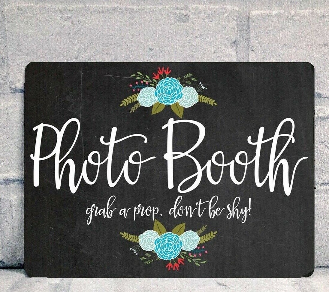 Photo Booth Chalkboard Sign