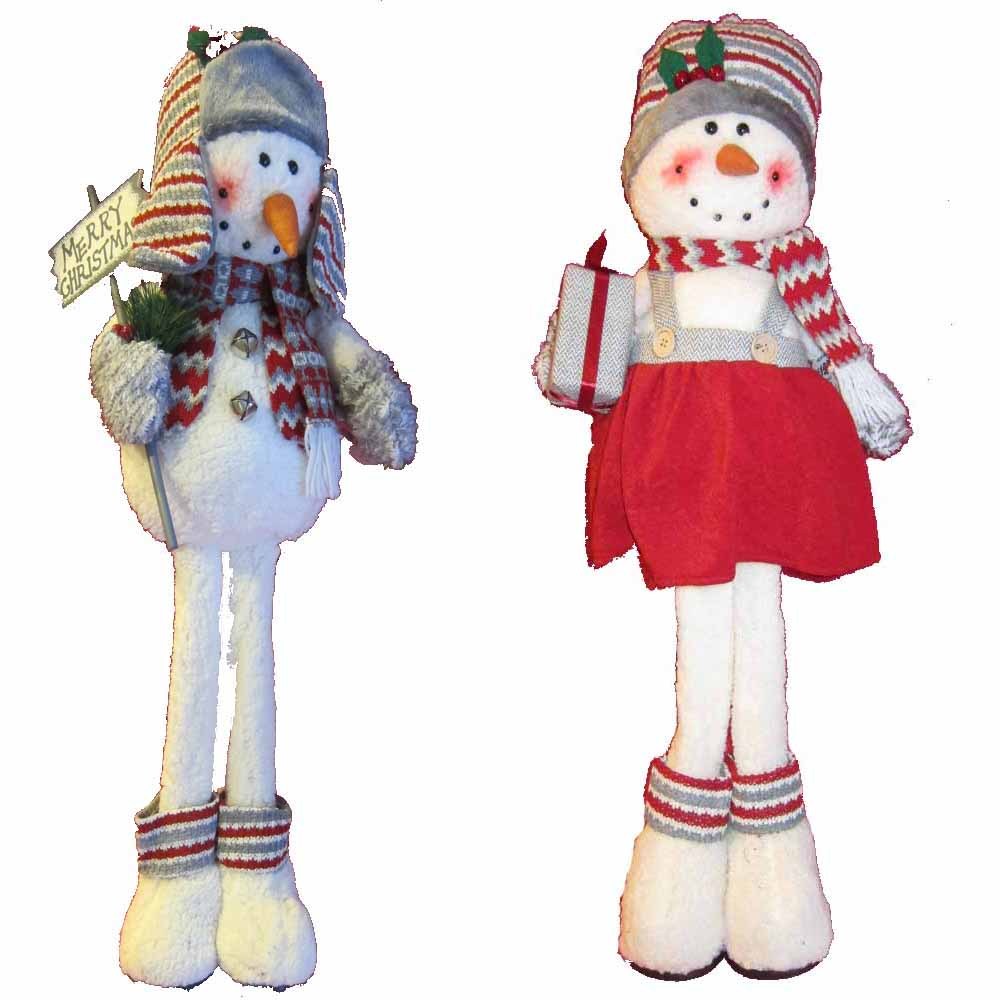 standing plush snowman