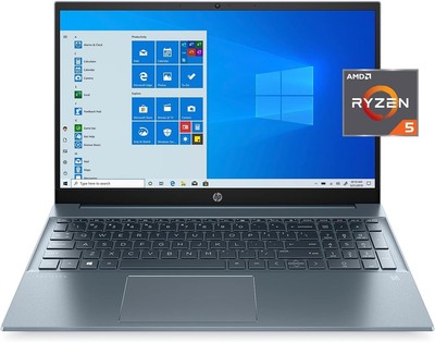 HP Pavilion 15.6'' FHD Laptop - AMD Ryzen 5, 8GB RAM, 512GB SSD, Windows 10, Blue