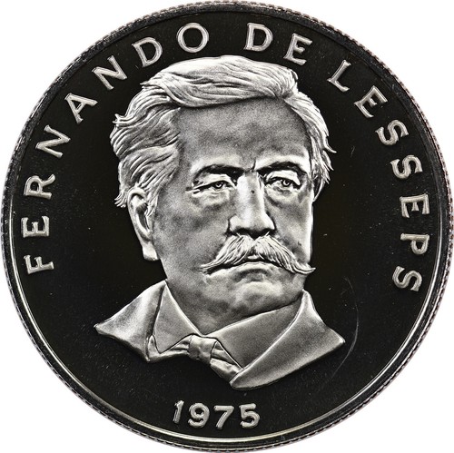 Panama - 50 Centesimos - 1975 FM - Proof - Unc - Fernando de Lesseps