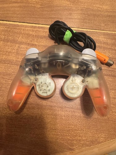 Nintendo Gamecube GC orange spice + clear back video game controller DOL-003 - Picture 2 of 8