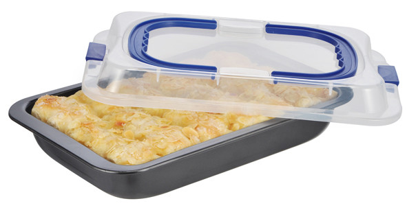 Backblech+Deckel+Griff Kuchenblech Backform Transportblech Kuchenform Bratblech