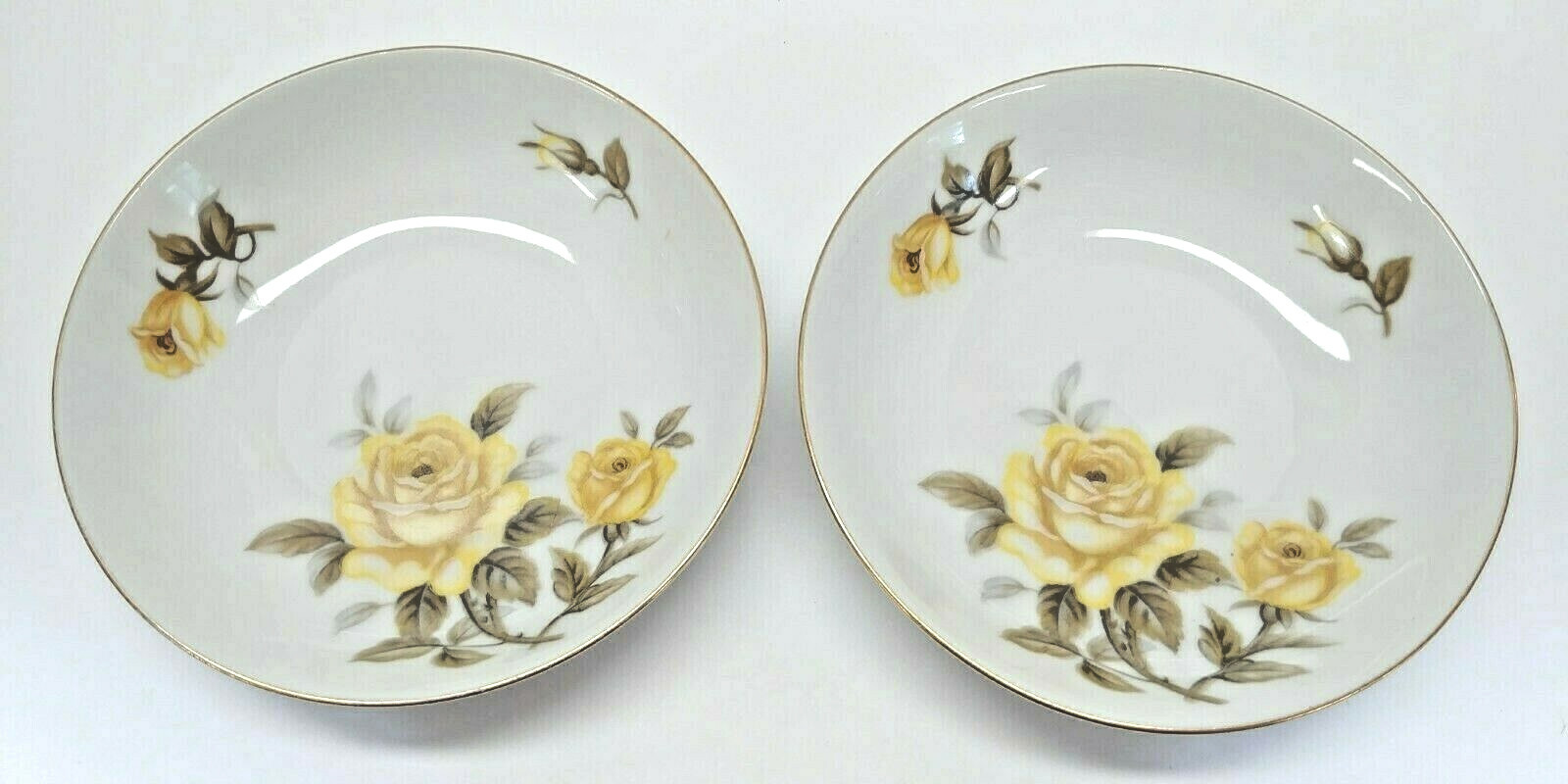 Vintage Harmony House Yellow Rose Made in Japan Berry Dessert Nut Bowls set of 2 eBay