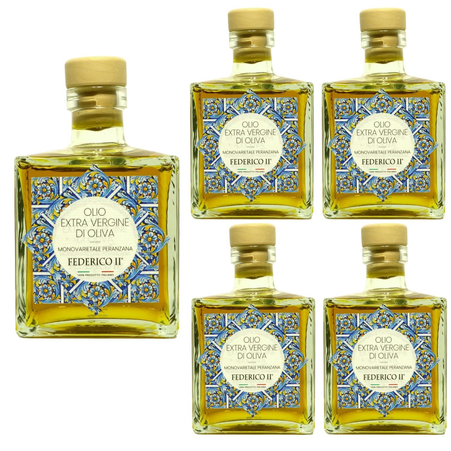 Voglia Di Puglia Olio Extravergine D’oliva Olive Peranzana 5 Pezzi 500 ml