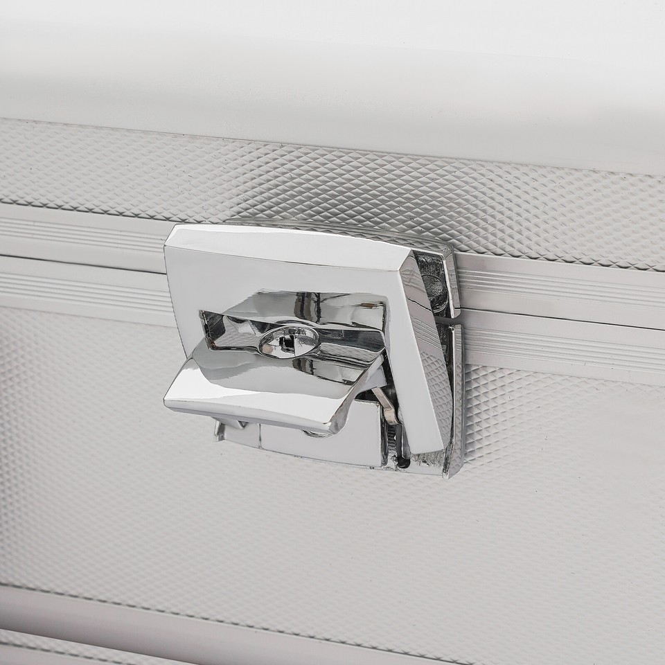 Watch Case Jewelry 24 Grid Aluminum Alloy Box Watch Case Briefcase ...