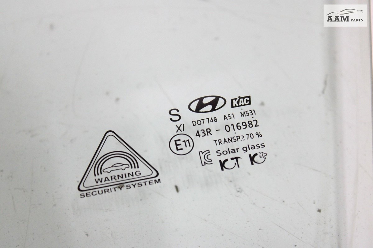 2020-2022 HYUNDAI SONATA FRONT LEFT DRIVER SIDE DOOR WINDOW