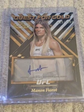 /199 Manon Fiorot 2024 Topps Gold Label UFC Quest For Gold Auto