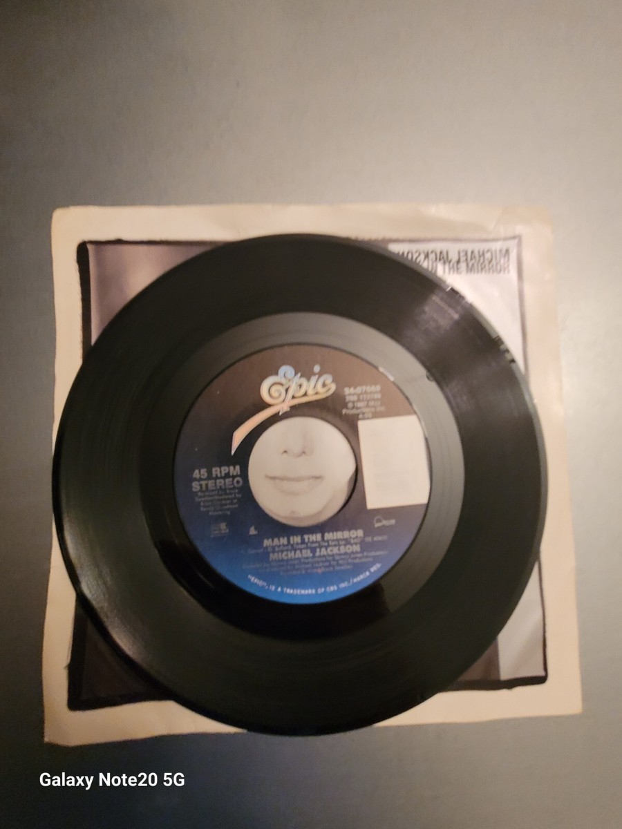 MNT Man in the Mirror 45 Mixes BAD Album Single with cover Michael