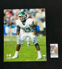Greg Jones Signed Michigan State Spartans Action 16x20 Photo JSA COA
