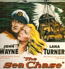 The Sea Chase 1955 Laserdisc John Wayne- Lana Turner
