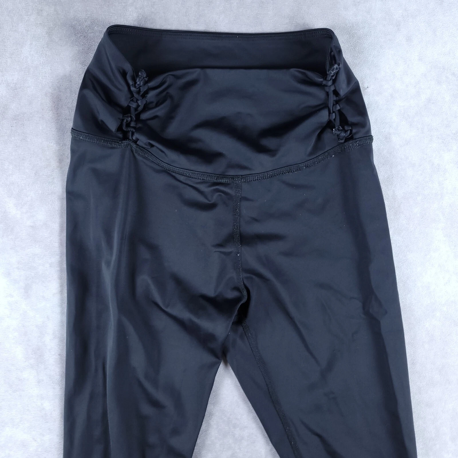 beyond-yoga athletic lace up waist leggings