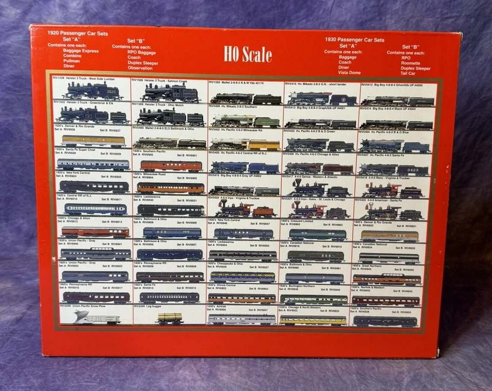 RIVAROSSI Ho Scale 6991 Freight Set Box Gondola Stock Hopper Reefer Caboose - Image 3 of 4