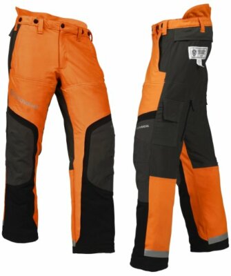 Husqvarna TECHNICAL HI VIZ PANTS with built in chaps 44-46X32