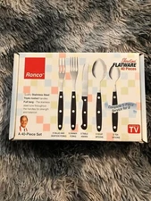 Ronco Showtime 40 PC Flatware Set Service for 8 Rare Seen On TV