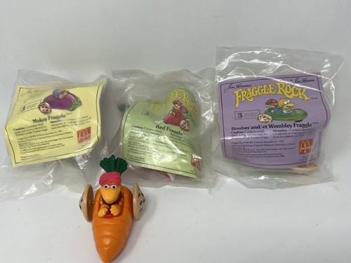 Vintage Fraggle Rock Toys McDonald’s Canada Happy Meal Set Cars 3 MIP +1 Loose - Picture 5 of 9