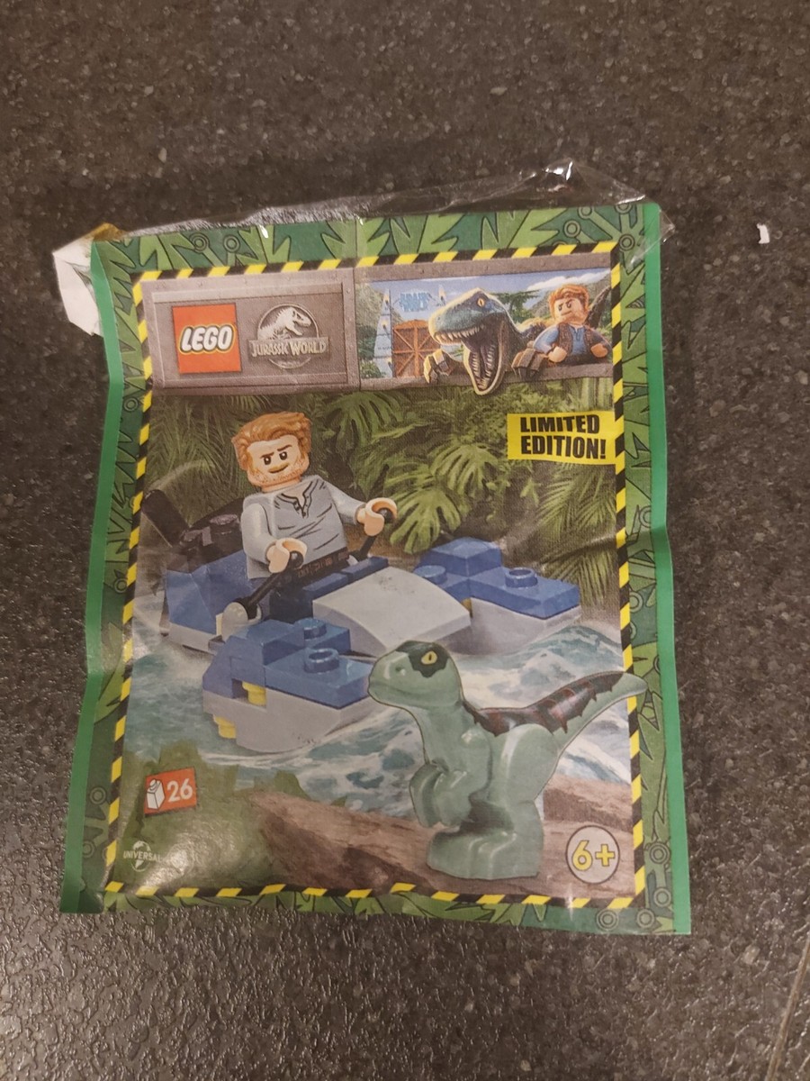 Lego Jurassic World Limited Edition Poly Bag Owen With Raptor Item