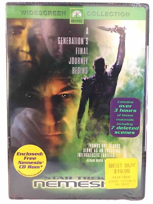 Star Trek: Nemesis (DVD, 2003) Patrick Stewart! 3+ Hours Of Extras! New! Sealed!