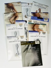 12pr VTG Womens Queen Short HOSIERY Pantyhose Stockings JCPenney NIP NEW