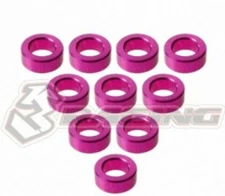 3RACING 3RAC-WF320/5/PK ALUMINUM M3 FLAT WASHER M3X5 2mm PINK