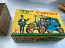 Vtg Japan Friction Car Cadillac Tin Toy 1950's MINT NIB Orig Box Auto Truck Shio