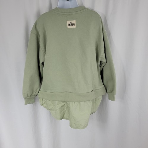 Zara Long Sleeve Lions King Sweater Green Girls Size 6 - Picture 5 of 15
