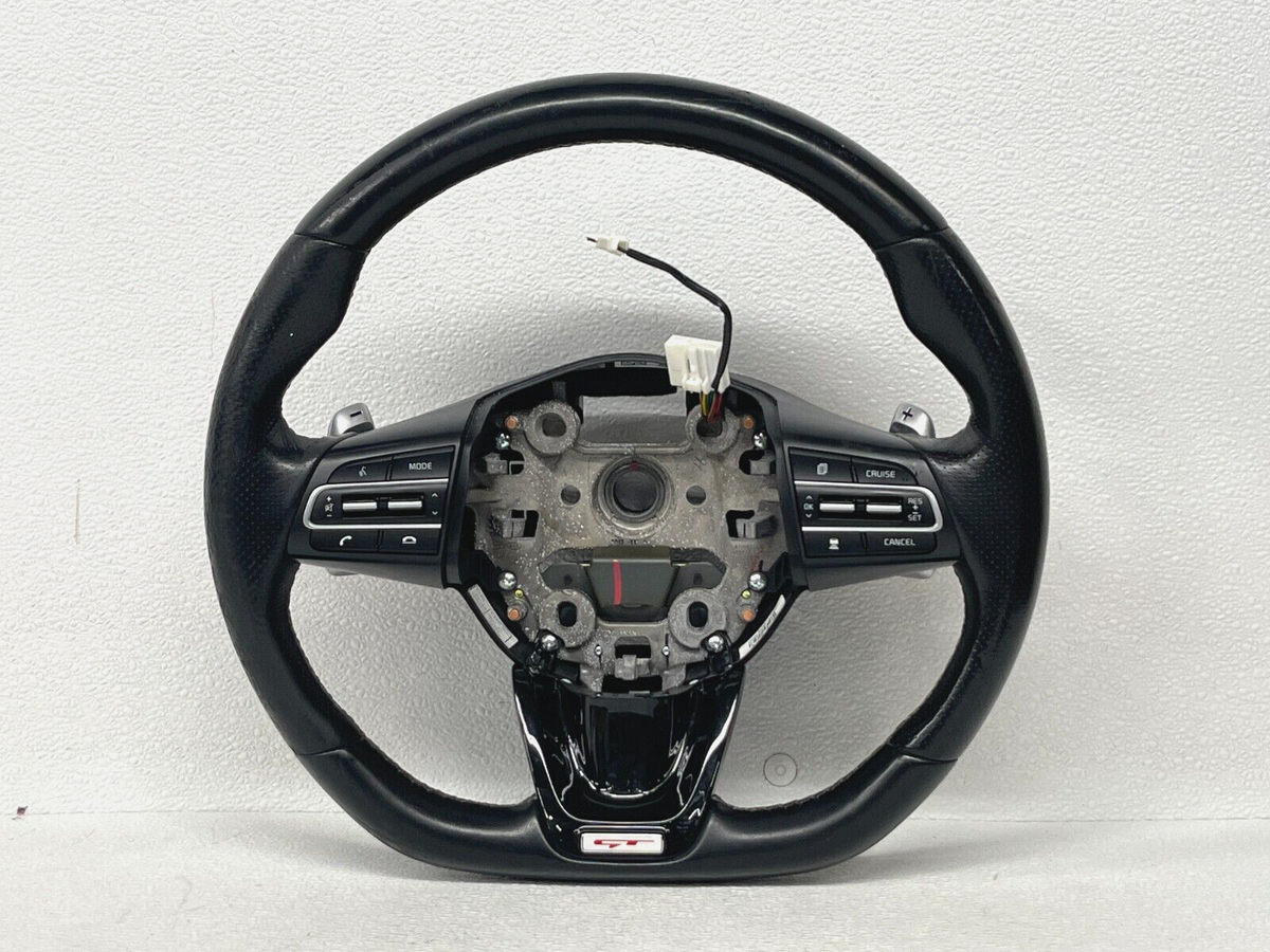 ⭐2018-2023 KIA STINGER FRONT DRIVER STEERING BLACK LEATHER WHEEL