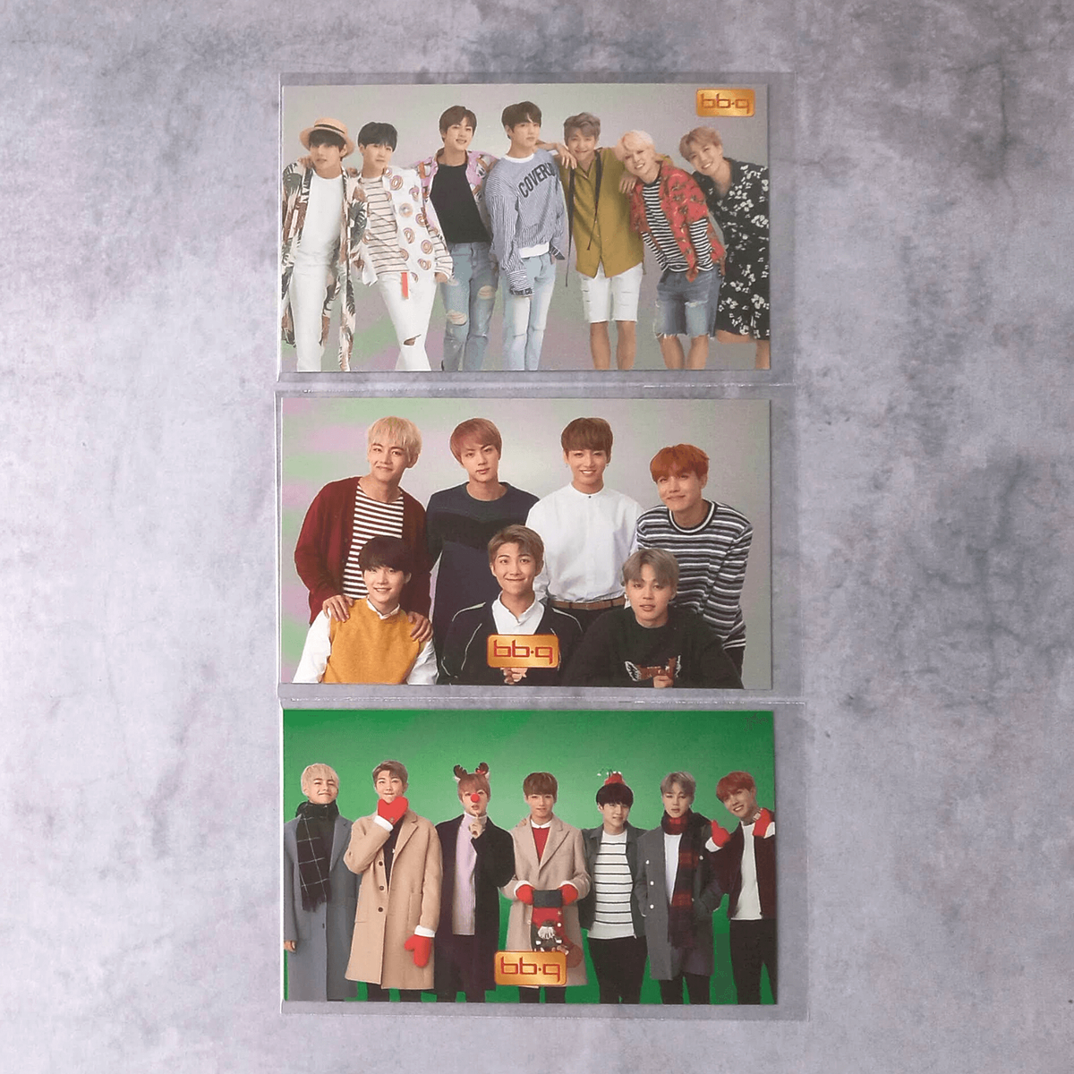 BTS 2016 BBQ Official Photo Card Complete Set - Group Photo Card