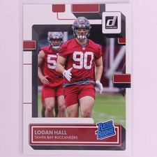 2022 Donruss Football NFL Rated Rookie Logan Hall RC #364 Buccaneers