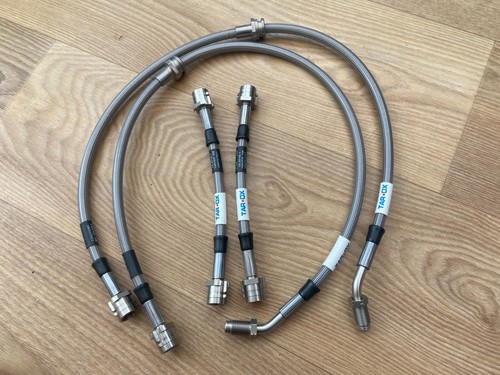 TAROX STAHLFLEX BREMSLEITUNGEN 4 LEITUNGEN FÜR AUDI TT Mk1 3.2 V6 COUPE BRÄTER - Bild 2 von 6