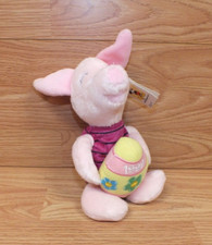 Vintage 1999 Walt Disney Piglet From Winnie The Pooh Easter Bean Bag Plush