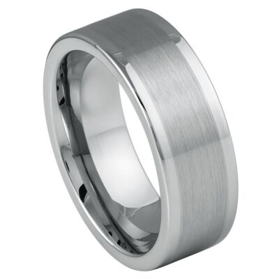Tungsten Ring Band Ring Brushed For Men & Women