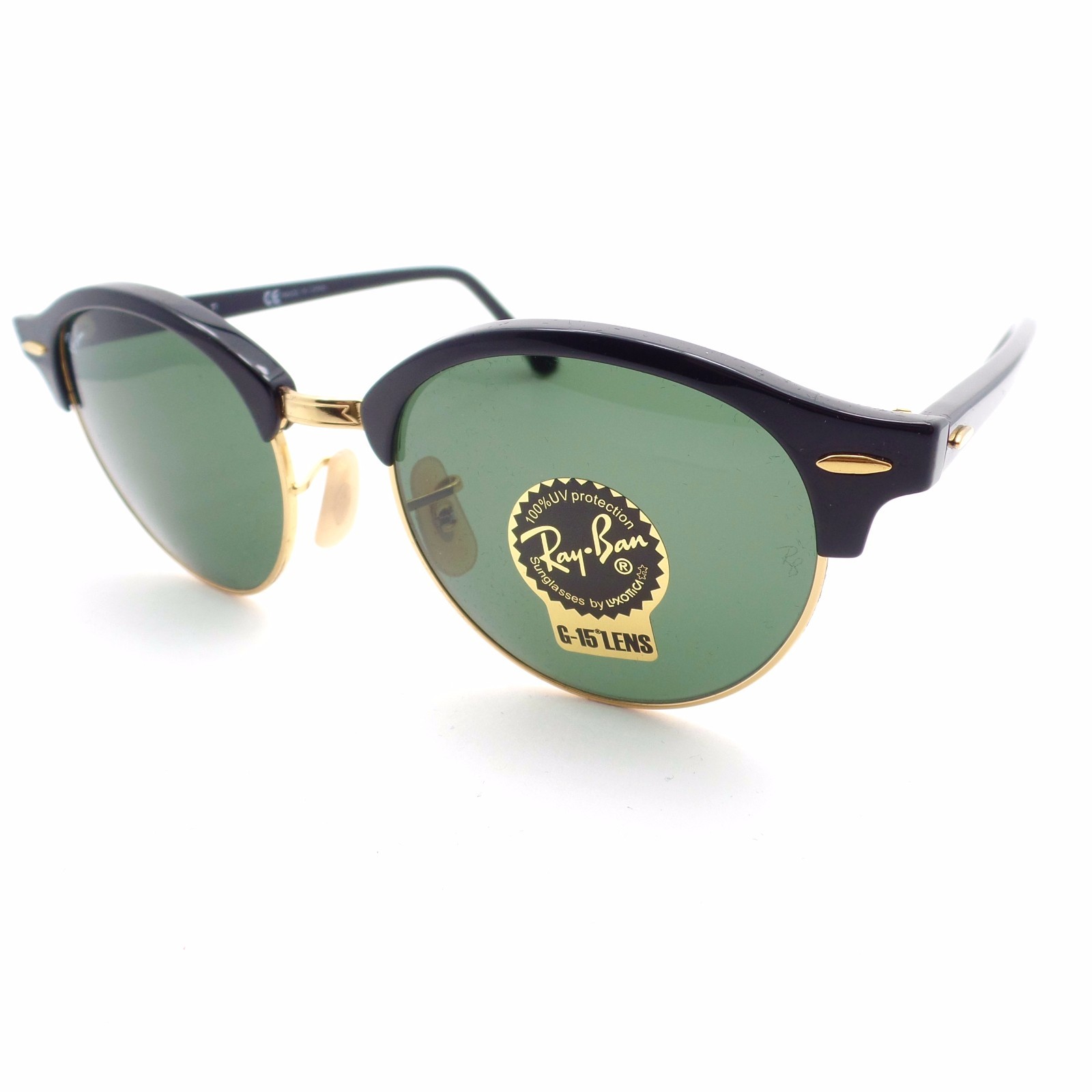 Ray Ban Ray-Ban Clubround Black Arista Sunglasses Item No. RB4246 901 51-19  for sale online | eBay