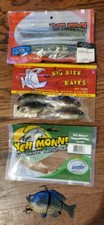 LOT OF various  BIG BITE BAITS, cat fish, blue gill, Yum