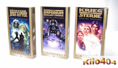 Star Wars VHS Video Triologie   Special Edition   NEU   OVP   Imperium   Jedi