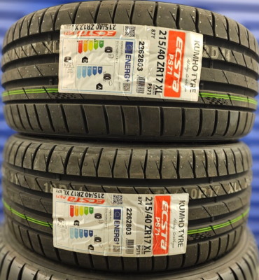 2X NEW KUMHO PS71 SPORT 215/40 ZR17 XL 87Y CAR UHP TYRES 215 40 17