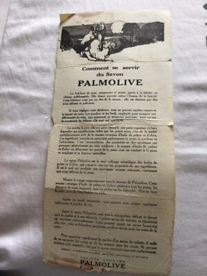 ALTE WERBUNG PALMOLIVENSEIFE MIT OLIVENÖL