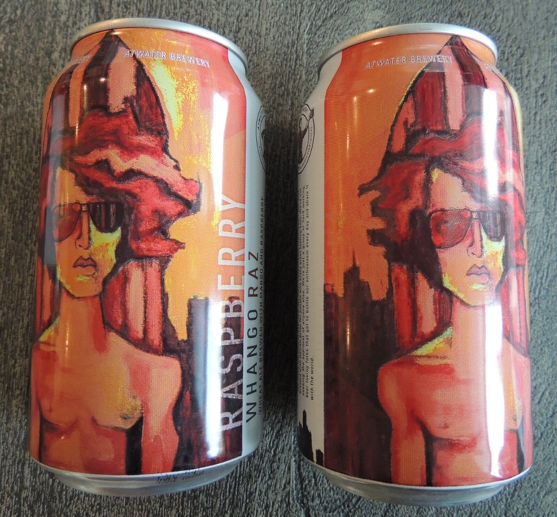 Atwater Brewery Lot of 2 Raspberry Whango Raz Beer Can Detroit, MI