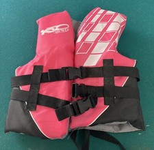 X20 Pro Kids Life Jacket Vest Size Child 30-50 lbs Pink  Black. Great Condition
