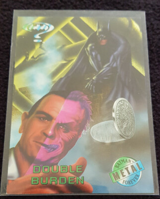 1995 Fleer Metal Batman Forever #47 Double burden