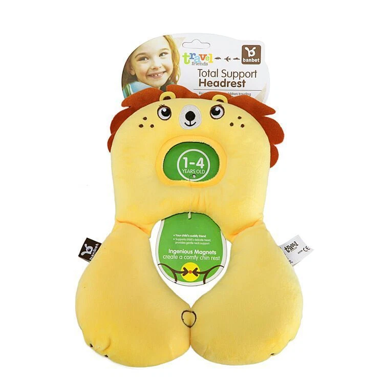 Cute Animal Neck Pillow for Kids 1-4 Years - Soft Travel Headrest