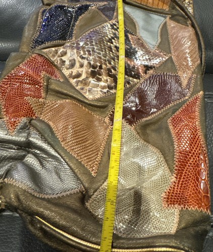 Vintage Original By Caprice Patchwork Snakeskin Leather Purse Bag Made In USA!! - Picture 7 of 8